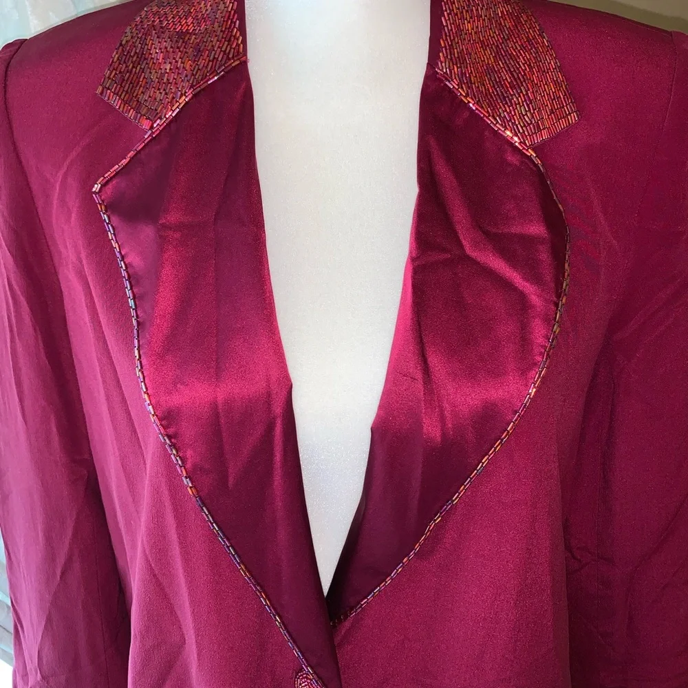 Diane Gilman 100% silk blazer/jacket - Picture 10 of 16